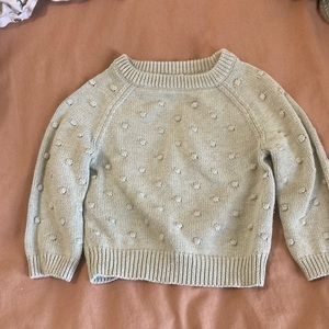 Light green Jamie Kay dot sweater